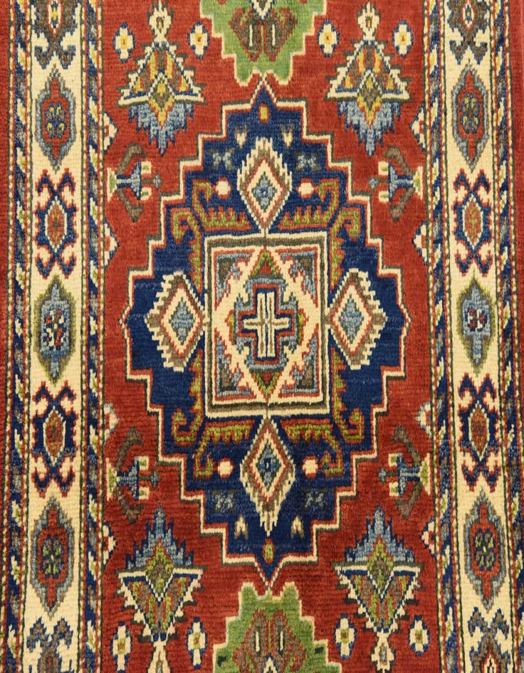 Detail image of  2' 9 x 4' 1  Hand Knotted Kazak Oriental Rug