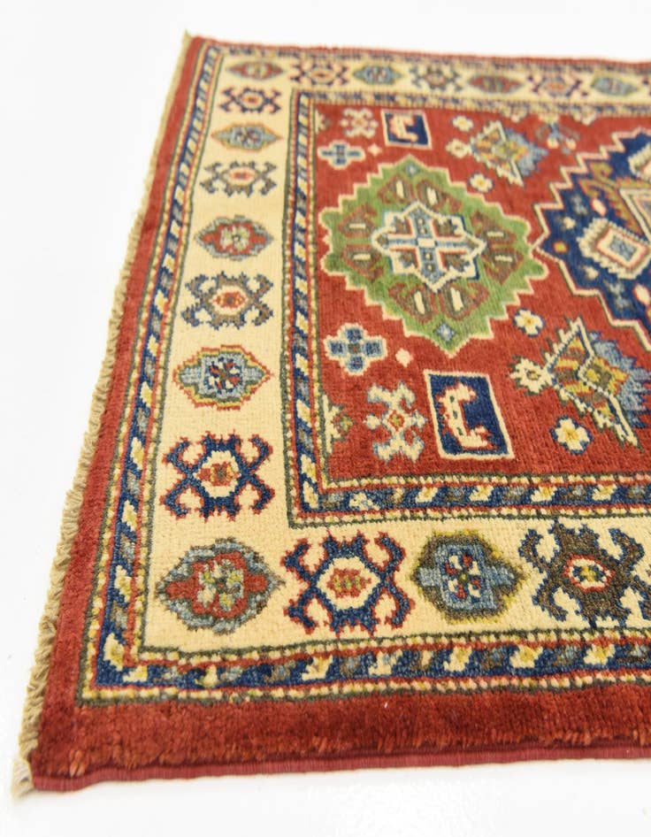 Detail image of  2' 9 x 4' 1  Hand Knotted Kazak Oriental Rug