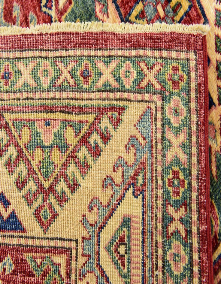 Detail image of  3' x 4' 10  Hand Knotted Kazak Rug