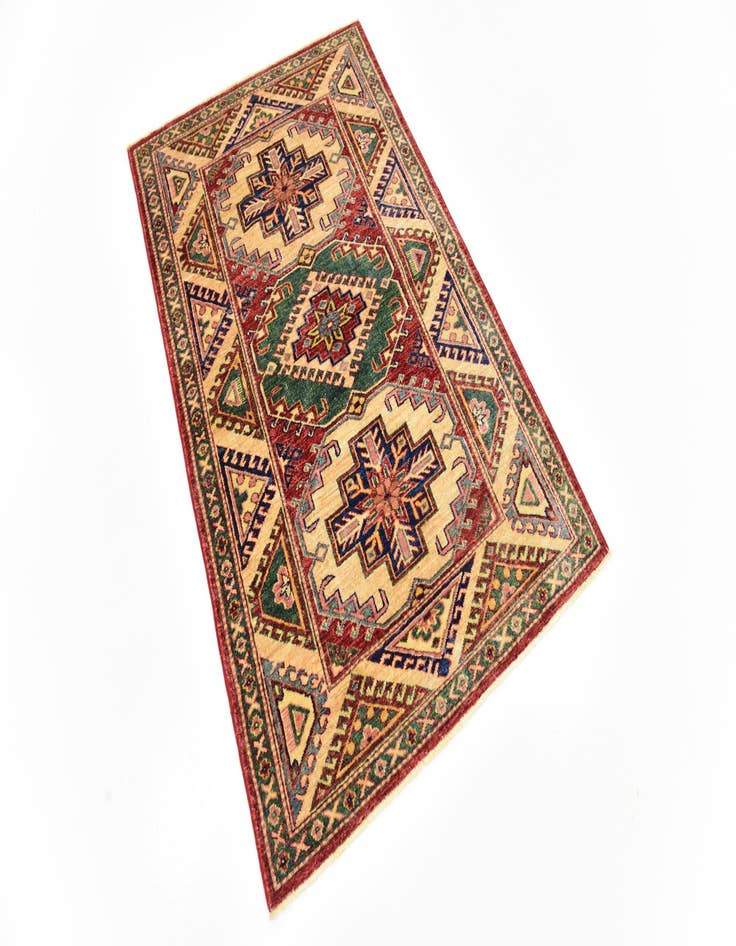 Detail image of  3' x 4' 10  Hand Knotted Kazak Rug