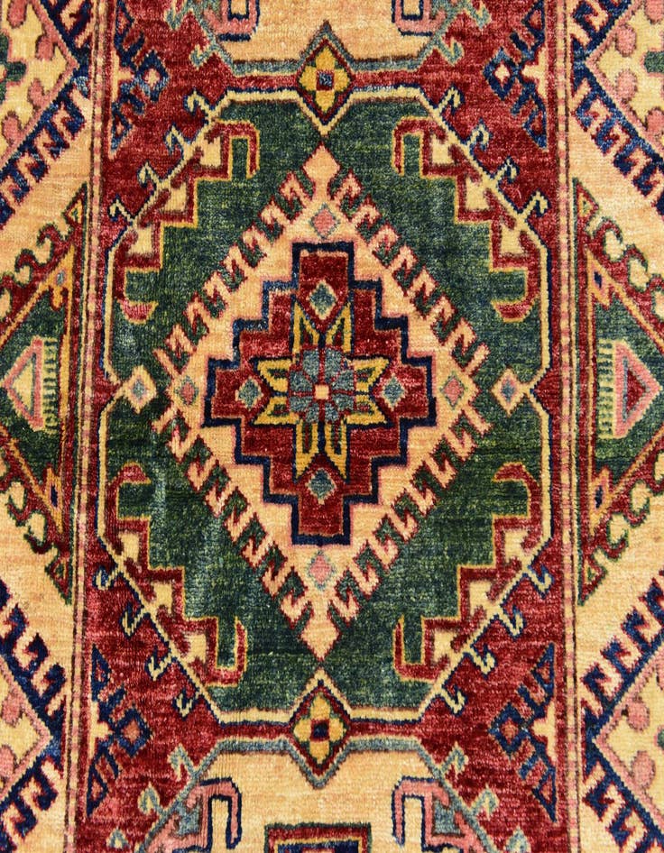Detail image of  3' x 4' 10  Hand Knotted Kazak Rug