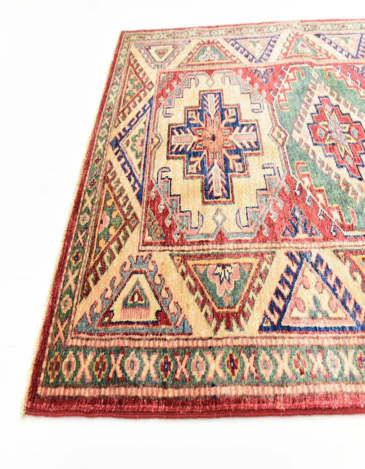 Detail image of  3' x 4' 10  Hand Knotted Kazak Rug