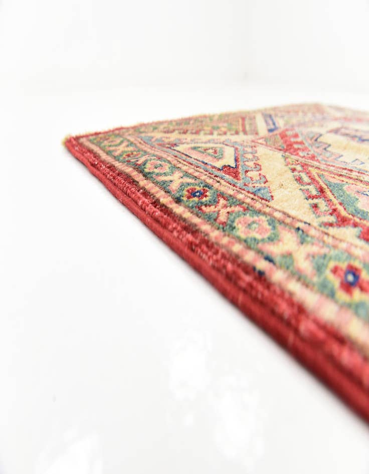 Detail image of  3' x 4' 10  Hand Knotted Kazak Rug