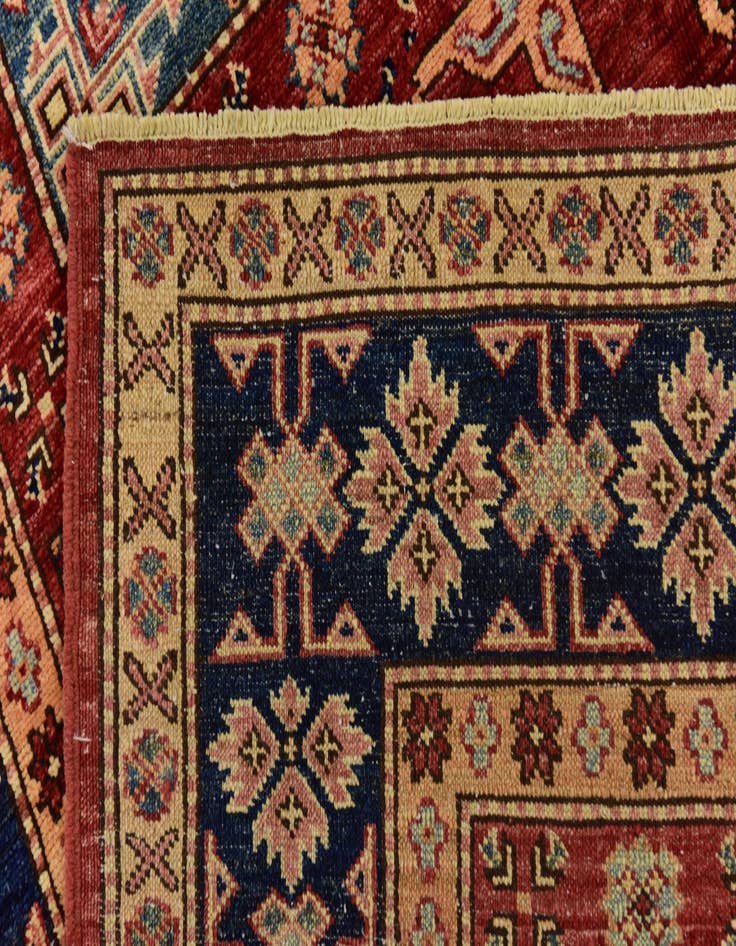 Detail image of 4' 10 x 7' Hand Knotted Kazak Rug