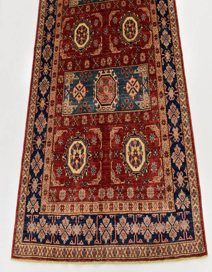 Detail image of 4' 10 x 7' Hand Knotted Kazak Rug