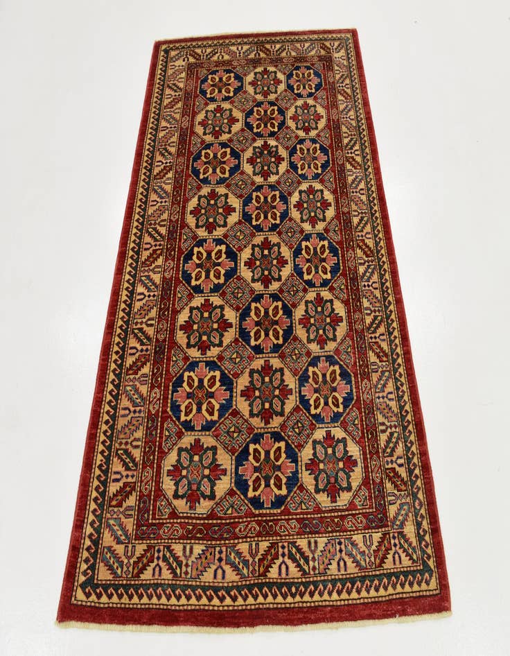 Detail image of  4' 2 x 5' 10  Hand Knotted Kazak Rug