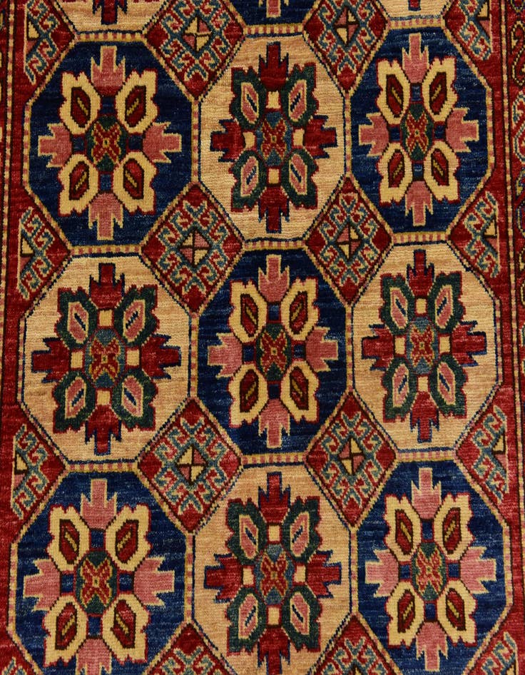 Detail image of  4' 2 x 5' 10  Hand Knotted Kazak Rug