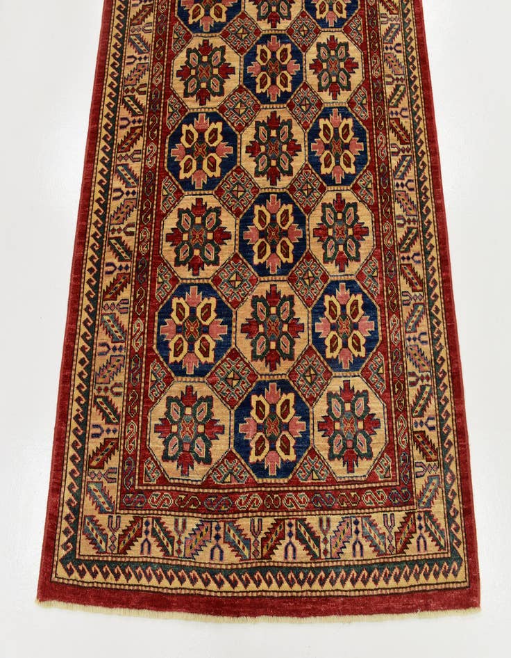 Detail image of  4' 2 x 5' 10  Hand Knotted Kazak Rug