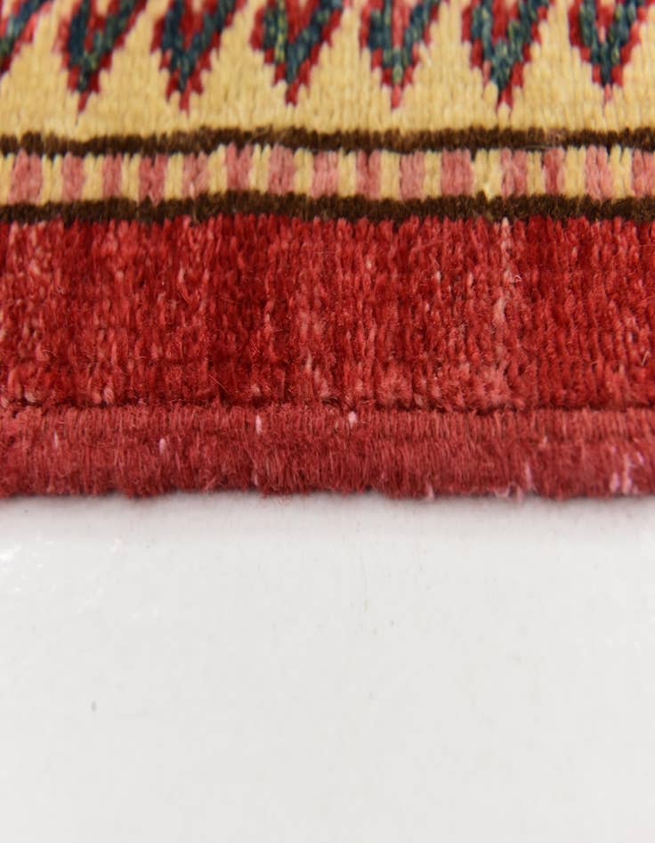 Detail image of  4' 2 x 5' 10  Hand Knotted Kazak Rug