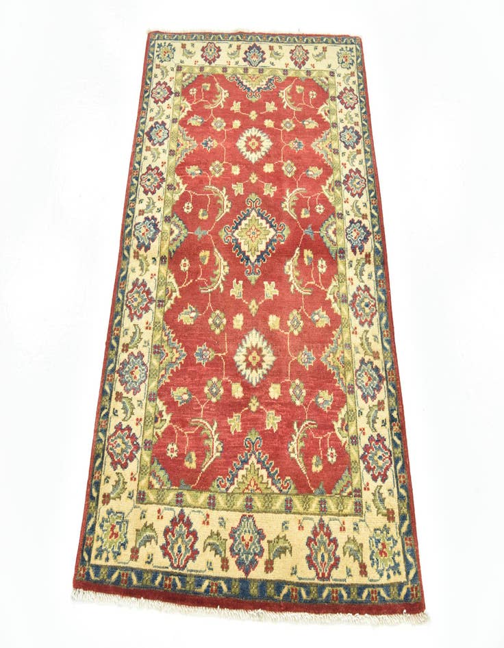 Detail image of  3' 2 x 4' 7  Hand Knotted Kazak Rug