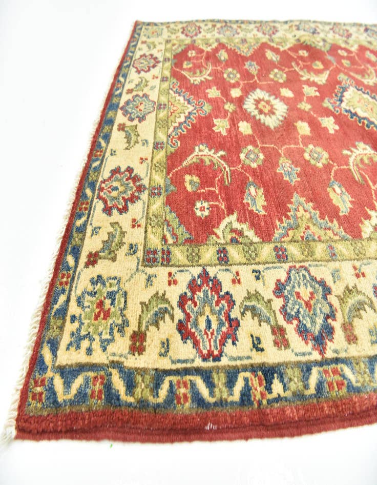 Detail image of  3' 2 x 4' 7  Hand Knotted Kazak Rug