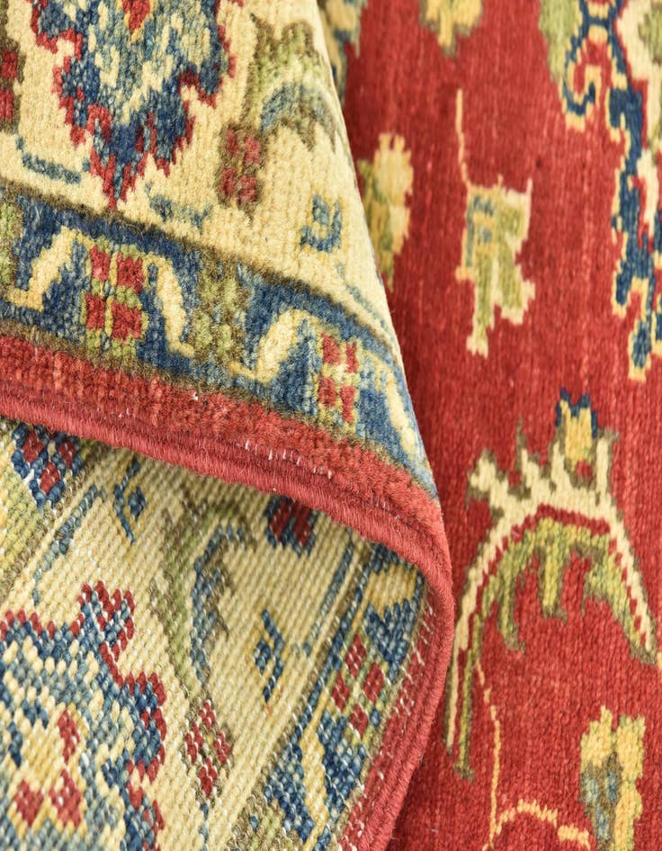 Detail image of  3' 2 x 4' 7  Hand Knotted Kazak Rug