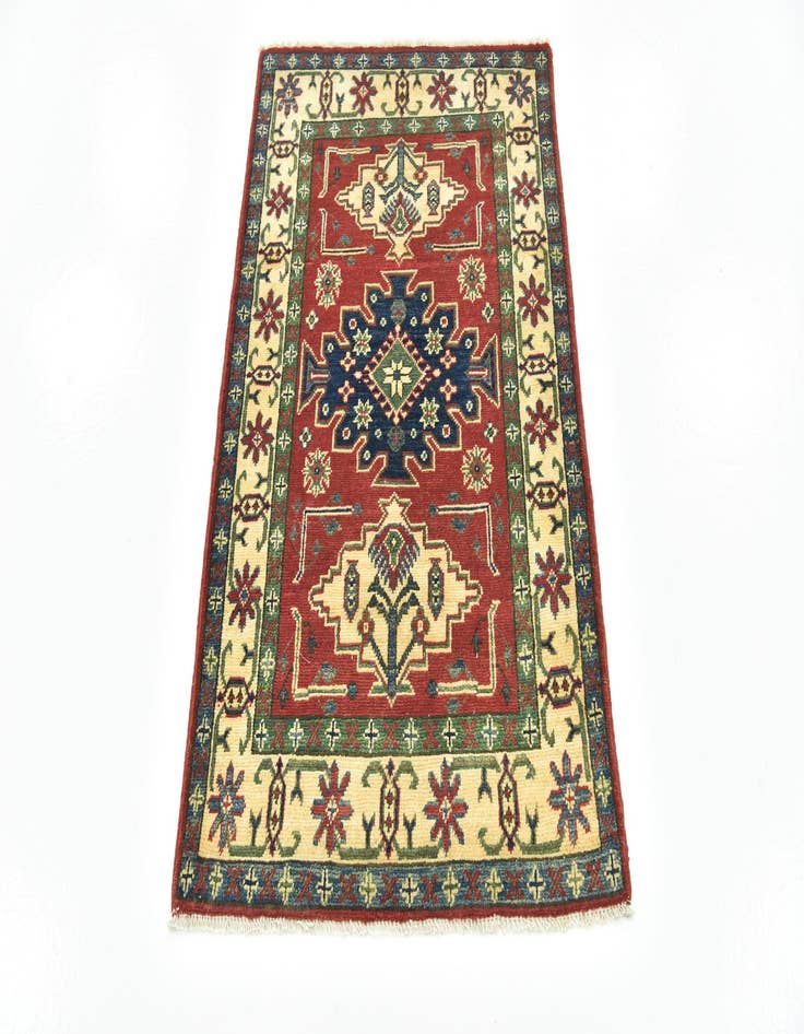 Detail image of  2' 9 x 4' 3  Hand Knotted Kazak Rug