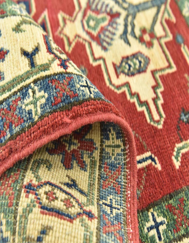 Detail image of  2' 9 x 4' 3  Hand Knotted Kazak Rug