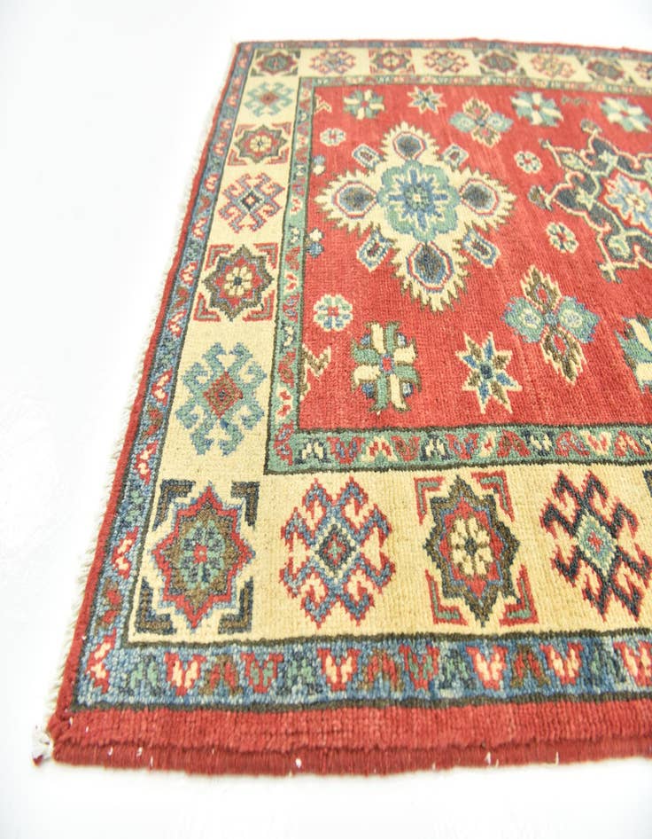 Detail image of  2' 8 x 4' 2  Hand Knotted Kazak Rug
