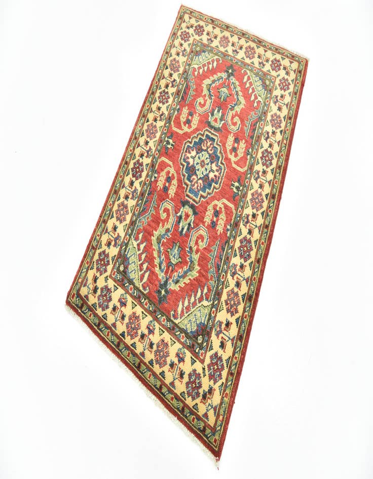 Detail image of  2' 9 x 4' 3  Hand Knotted Kazak Rug