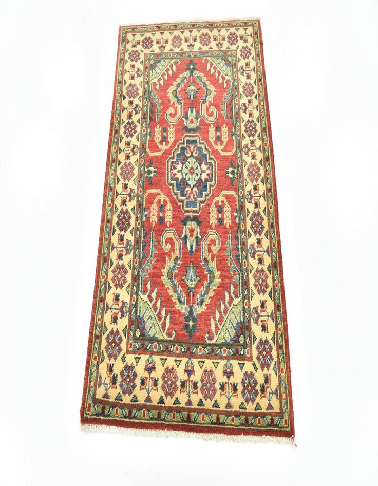 Detail image of  2' 9 x 4' 3  Hand Knotted Kazak Rug