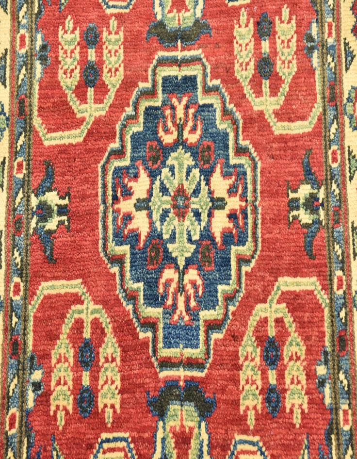 Detail image of  2' 9 x 4' 3  Hand Knotted Kazak Rug