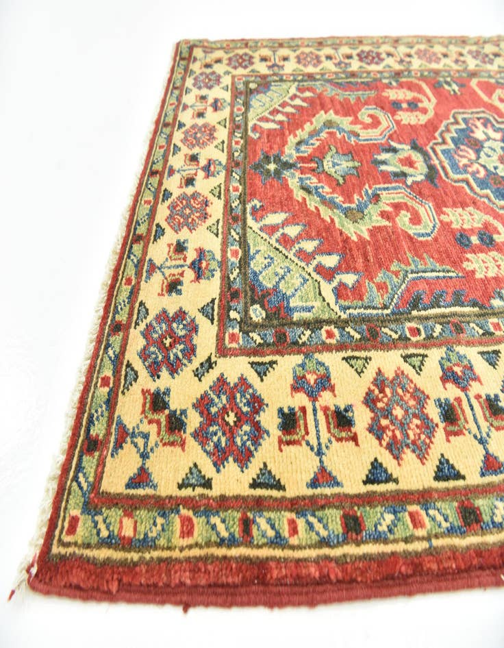 Detail image of  2' 9 x 4' 3  Hand Knotted Kazak Rug