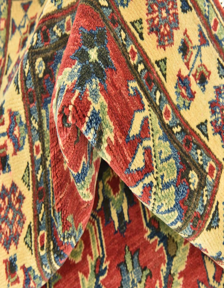 Detail image of  2' 9 x 4' 3  Hand Knotted Kazak Rug