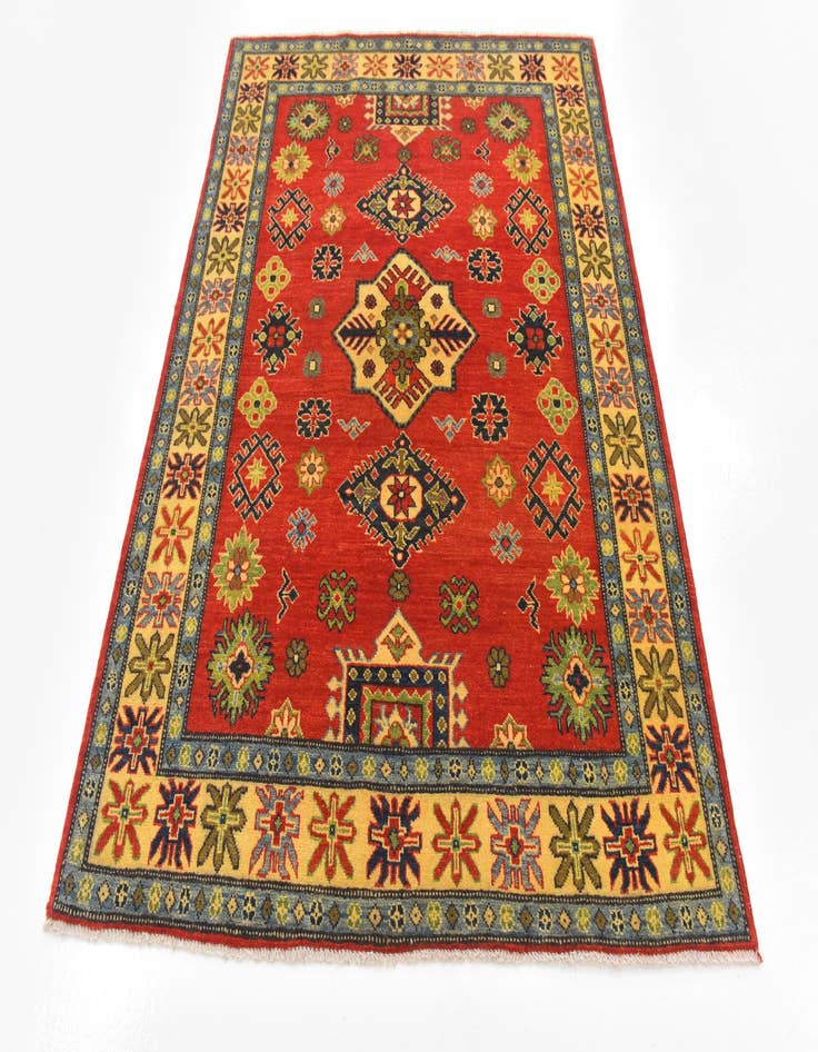 Detail image of  5' x 6' 5  Hand Knotted Kazak Rug