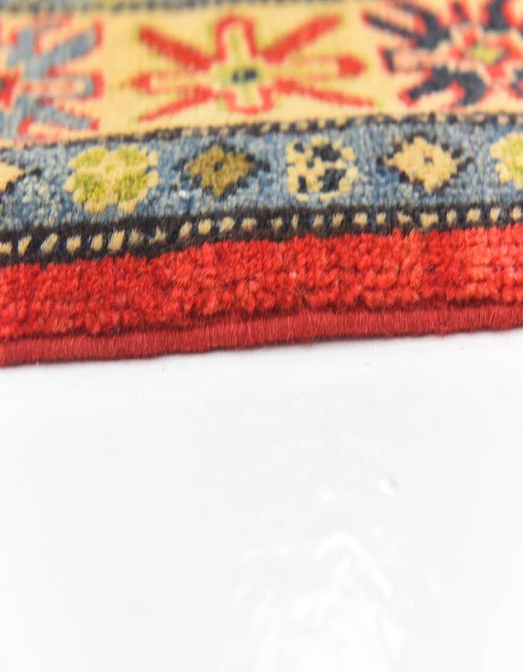 Detail image of  5' x 6' 5  Hand Knotted Kazak Rug