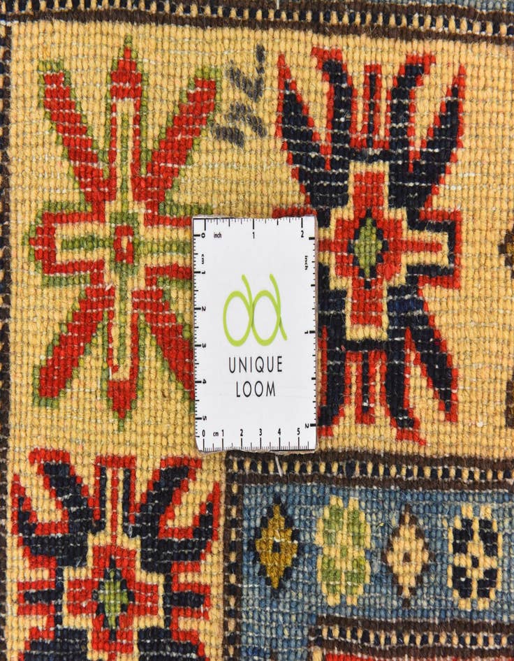 Detail image of  5' x 6' 5  Hand Knotted Kazak Rug