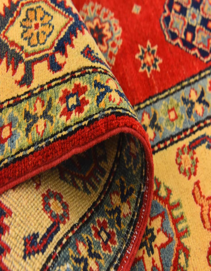 Detail image of  5' x 6' 8  Hand Knotted Kazak Rug