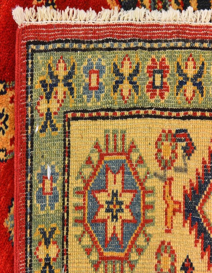 Detail image of  5' x 6' 8  Hand Knotted Kazak Rug