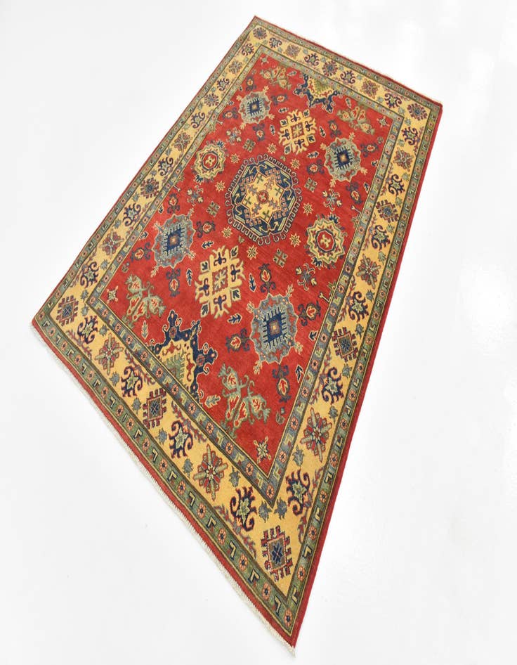 Detail image of  5' 2 x 7' 2  Hand Knotted Kazak Rug