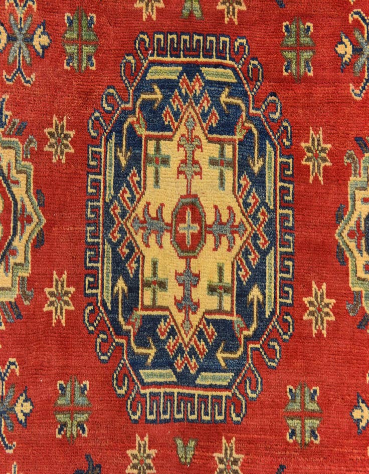 Detail image of  5' 2 x 7' 2  Hand Knotted Kazak Rug