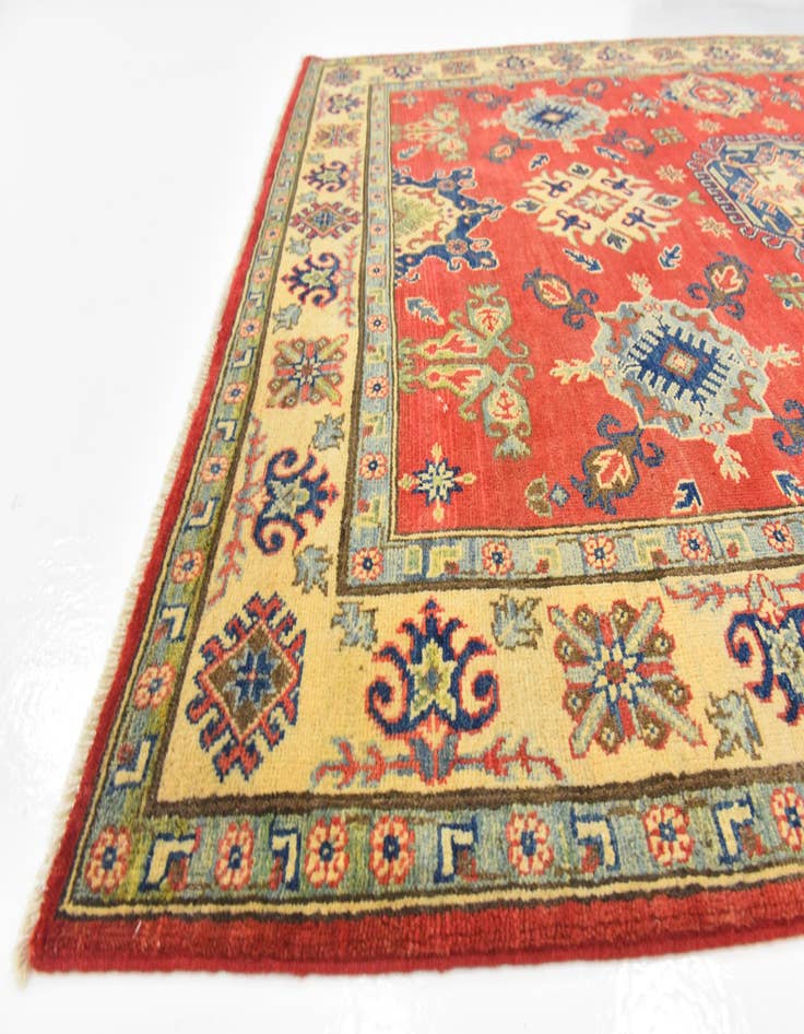 Detail image of  5' 2 x 7' 2  Hand Knotted Kazak Rug