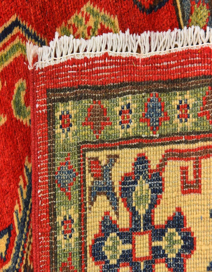 Detail image of  5' x 6' 9  Hand Knotted Kazak Rug