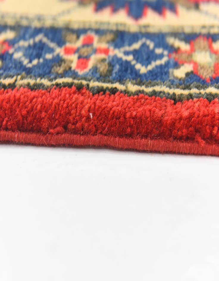 Detail image of  5' x 6' 4  Hand Knotted Kazak Rug