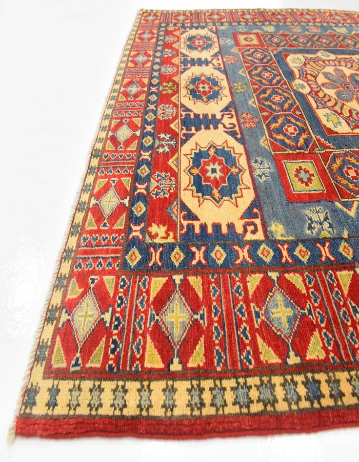 Detail image of  5' 3 x 6' 10  Hand Knotted Kazak Rug