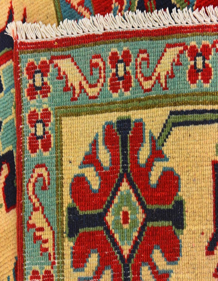 Detail image of  5' 8 x 8' 3  Hand Knotted Kazak Rug