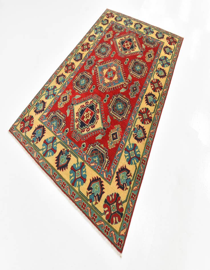 Detail image of  5' 8 x 8' 3  Hand Knotted Kazak Rug