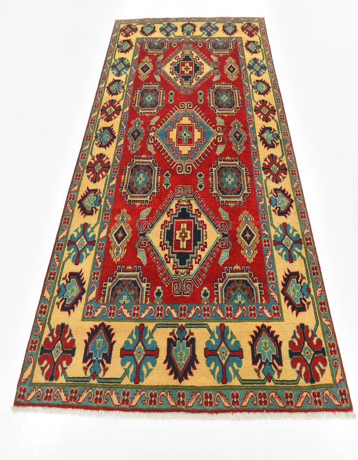 Detail image of  5' 8 x 8' 3  Hand Knotted Kazak Rug