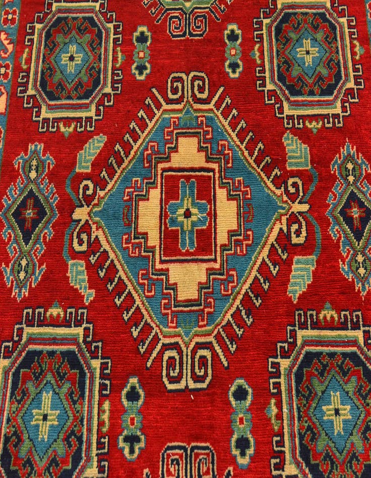 Detail image of  5' 8 x 8' 3  Hand Knotted Kazak Rug