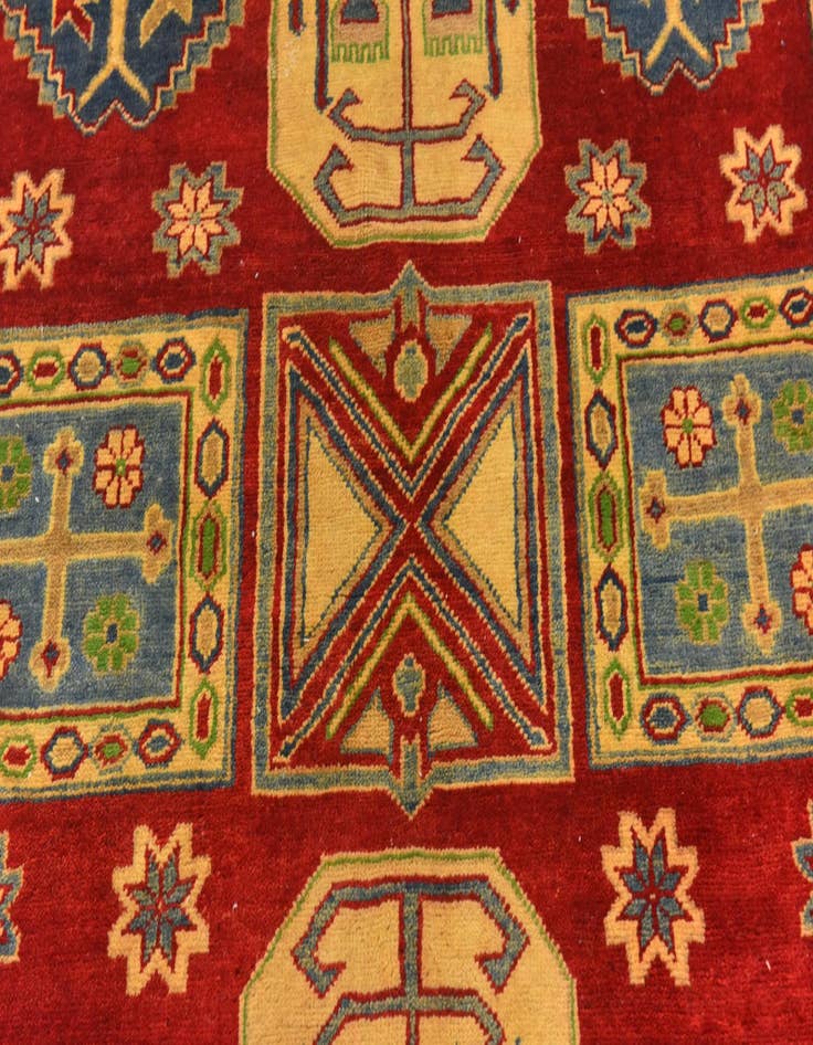 Detail image of  5' x 6' 8  Hand Knotted Kazak Rug