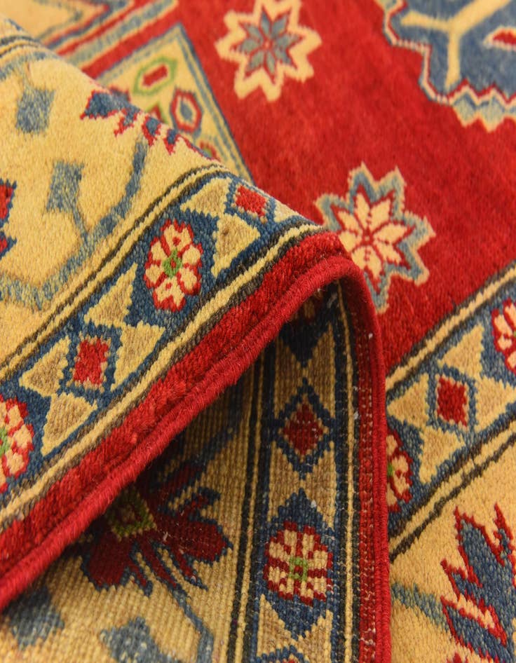 Detail image of  5' x 6' 8  Hand Knotted Kazak Rug