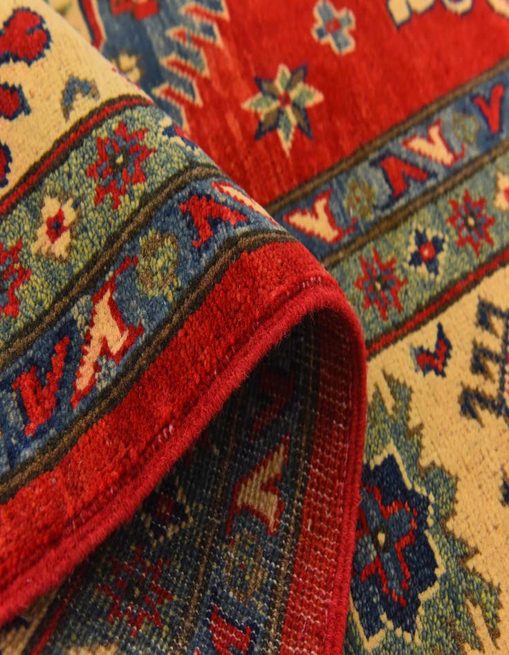Detail image of  6' 6 x 9' 9  Hand Knotted Kazak Rug