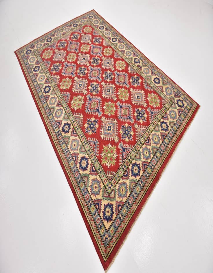 Detail image of  6' 6 x 9' 6  Hand Knotted Kazak Rug