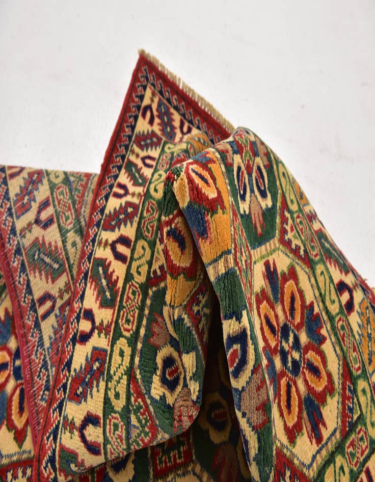 Detail image of  3' 2 x 5'  Hand Knotted Kazak Rug