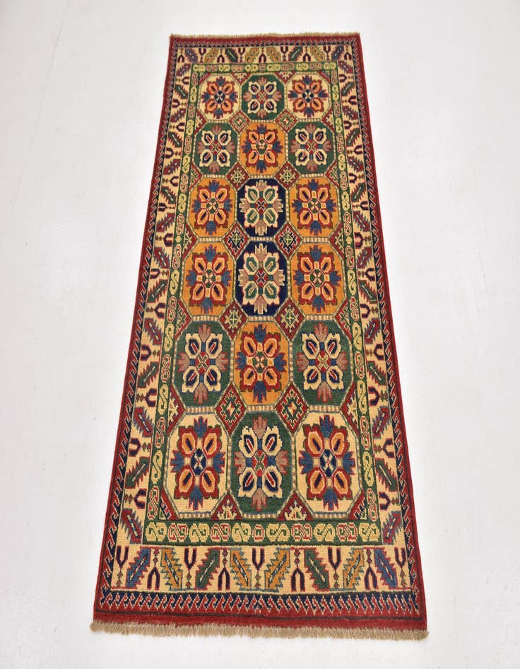 Detail image of  3' 2 x 5'  Hand Knotted Kazak Rug