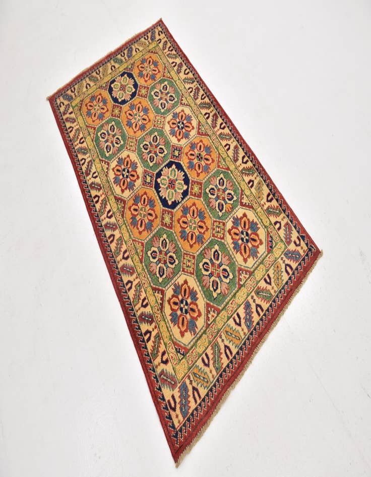 Detail image of  3' 2 x 5' 6  Hand Knotted Kazak Rug