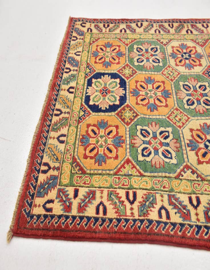 Detail image of  3' 2 x 5' 6  Hand Knotted Kazak Rug