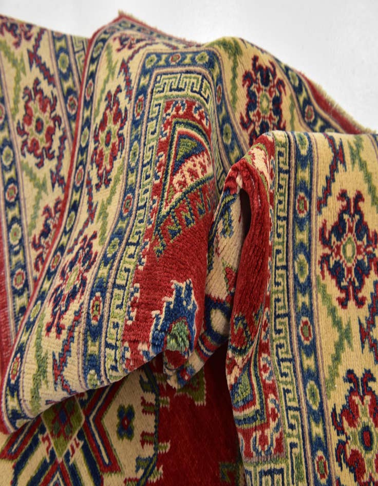 Detail image of  4' x 6'  Hand Knotted Kazak Rug