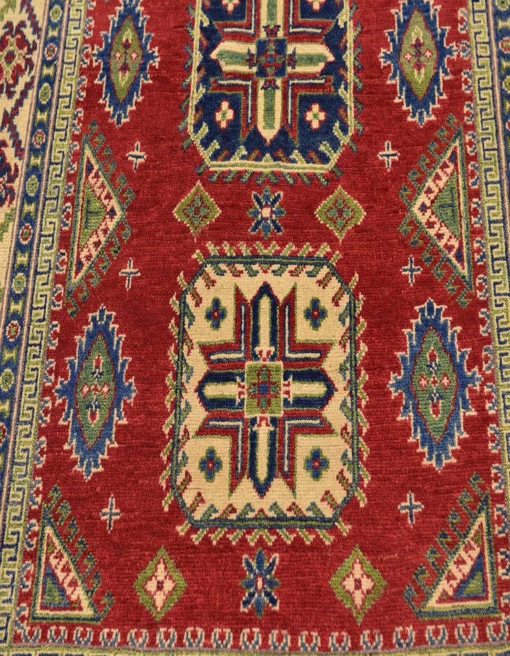 Detail image of  4' x 6'  Hand Knotted Kazak Rug