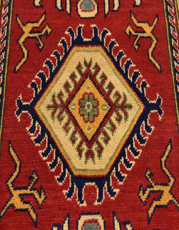 Detail image of  2' 8 x 4' 2  Hand Knotted Kazak Rug